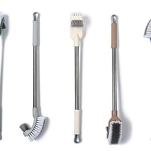 Chà Cong 2 Mặt Cán Inox